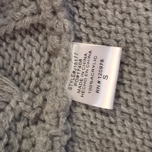 ENTRO Long Sleeve Cable Knit Cardigan ~ NWT - Picture 8 of 10